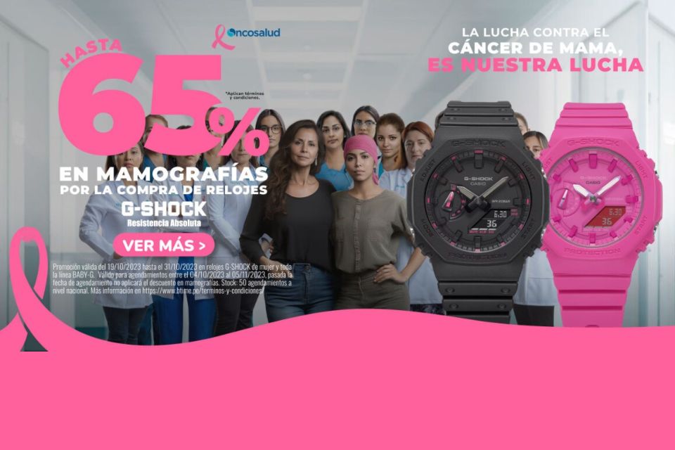 G-SHOCK se une a la lucha contra el cáncer de mama