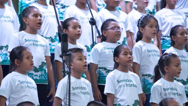 voces de los niños del Amazonas