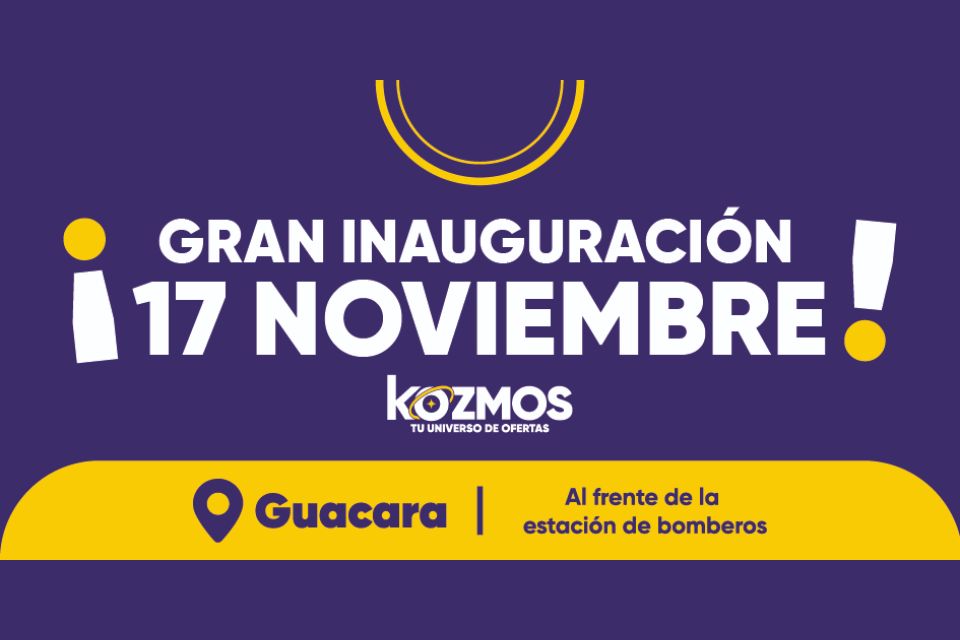 ¡Kozmos aterriza en noviembre en Guacara!