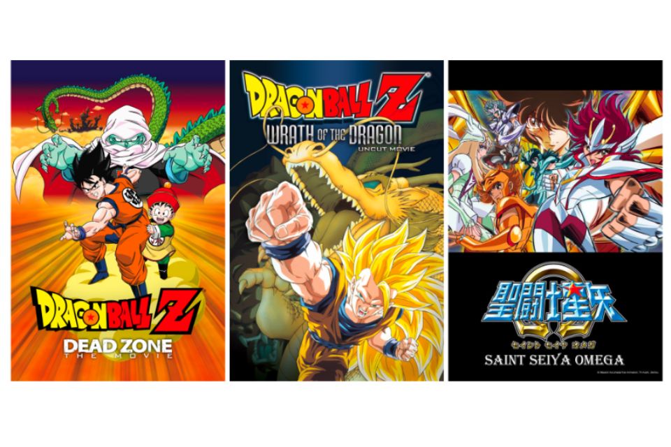 13 películas de Dragon Ball Z y Saint Seiya Omega