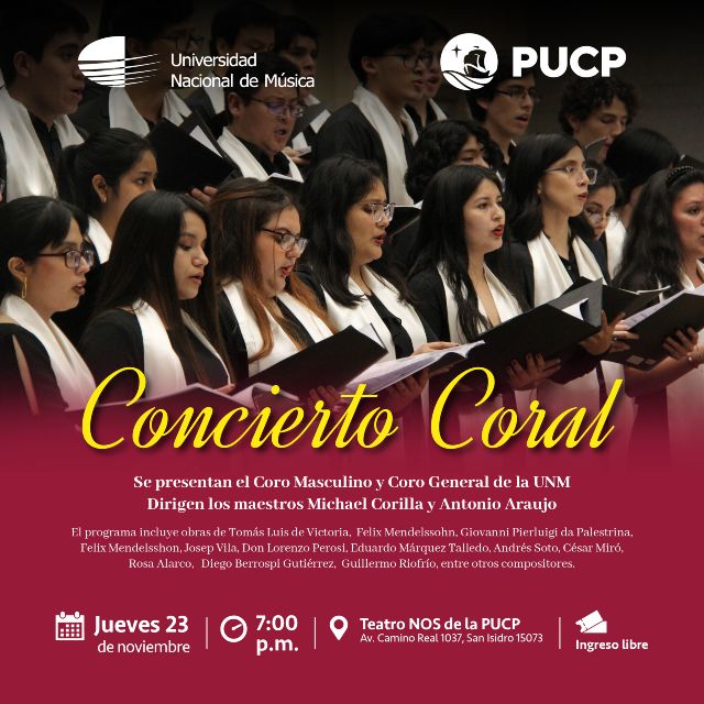 Concierto Coral de la Universidad Nacional de Música 