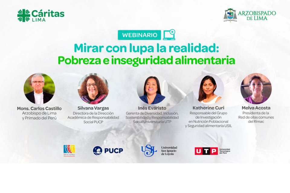 CÁRITAS LIMA invita a participar del Webinario Gratuito