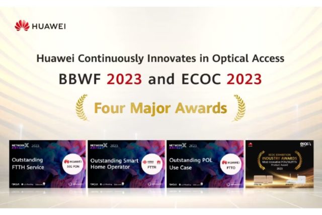 Huawei ganó cuatro premios