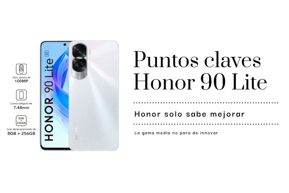 3 razones para comprar el Honor 90 Lite
