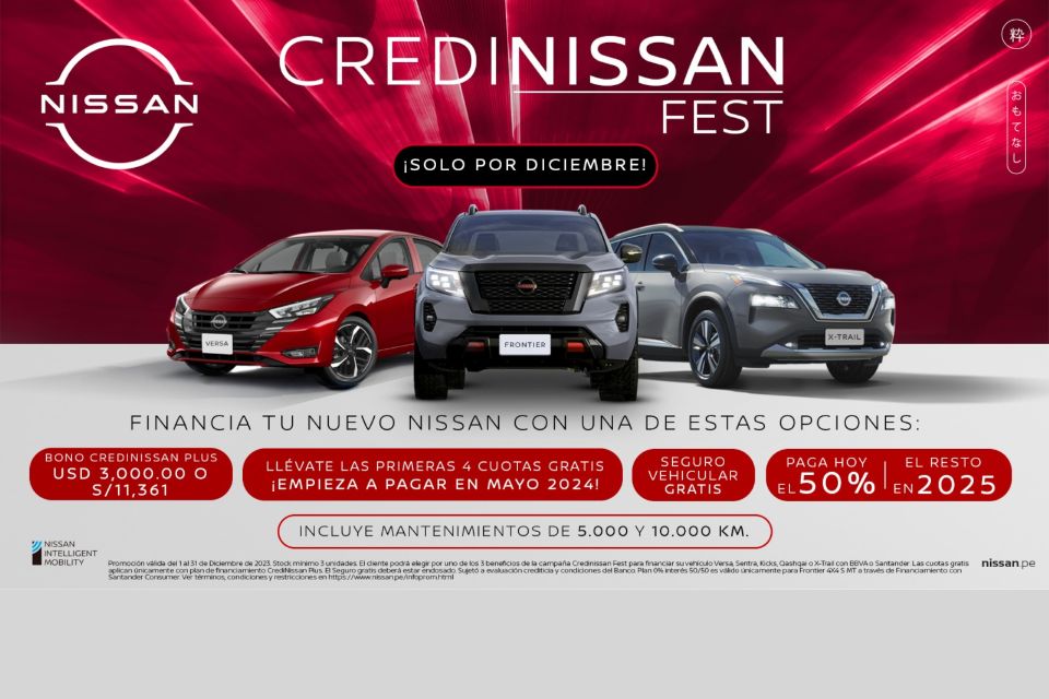 Nissan lanza CrediNissan Fest