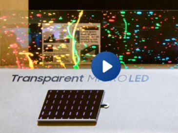 La nueva pantalla MICRO LED transparente de Samsung