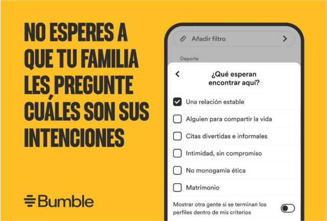 BUMBLE ANUNCIA MÁS FUNCIONES PARA QUE LAS MUJERES DEN EL PRIMER PASO