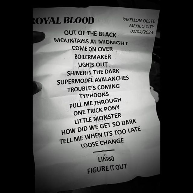 Royal Blood inició su gira latinoamericana con potente Setlist