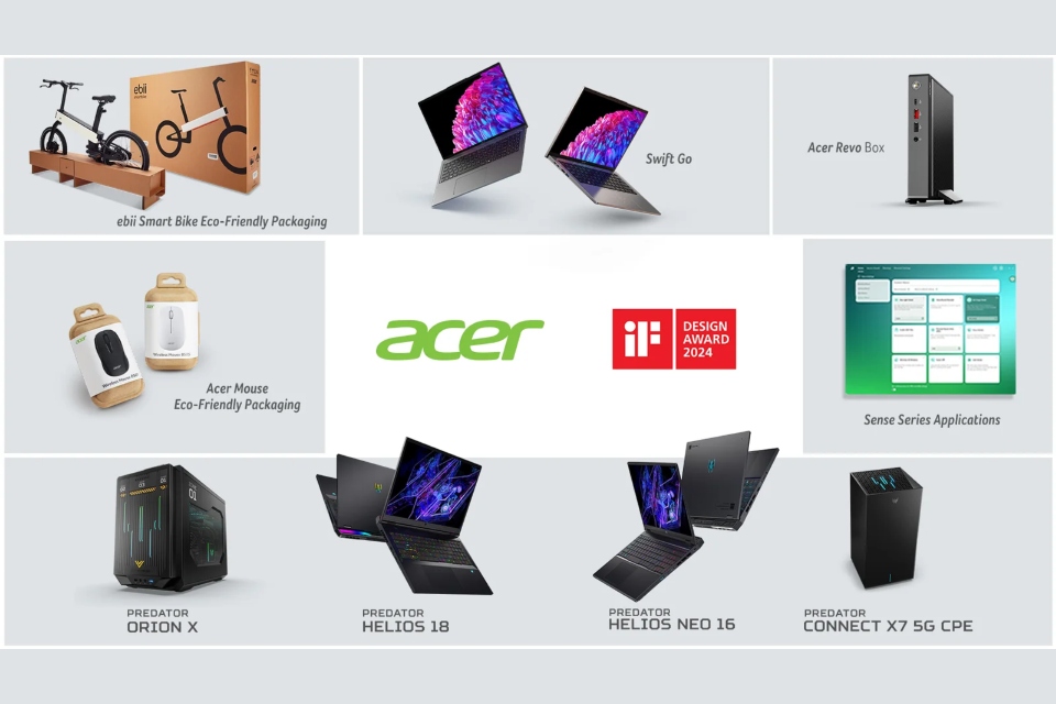 Acer gana múltiples premios iF Design Awards 2024