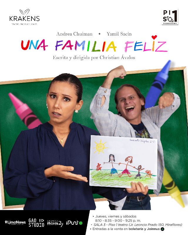 Próximo estreno de UNA FAMILIA FELIZ en PISO 1 TEATRO