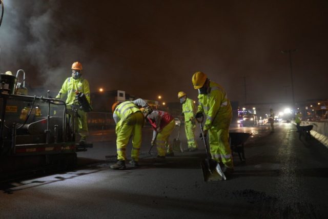 Repavimentación de la Panamericana Sur