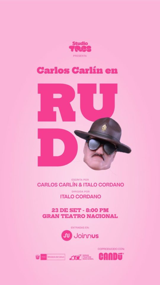Studio Tres presenta RUDO el nuevo unipersonal de Carlos Carlín
