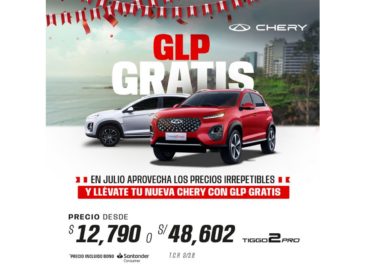 Chery Anuncia GLP Gratis en sus SUVs Tiggo 2 Pro y Tiggo 4 Pro