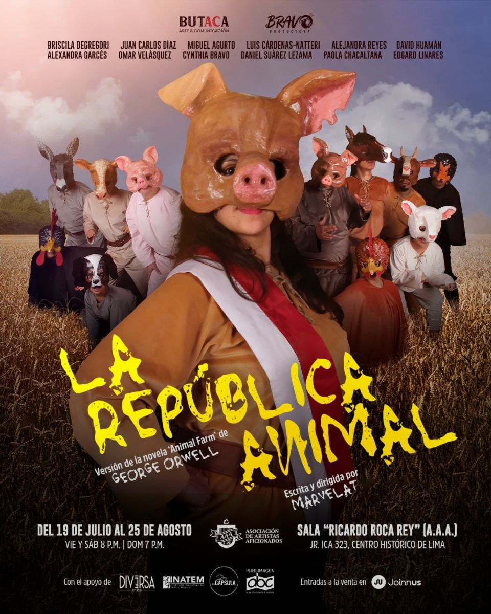 Versión de la novela ‘Animal Farm’ de George Orwell llega a las tablas: La República Animal