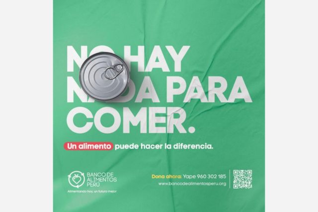 campaña del Banco de Alimentos Perú