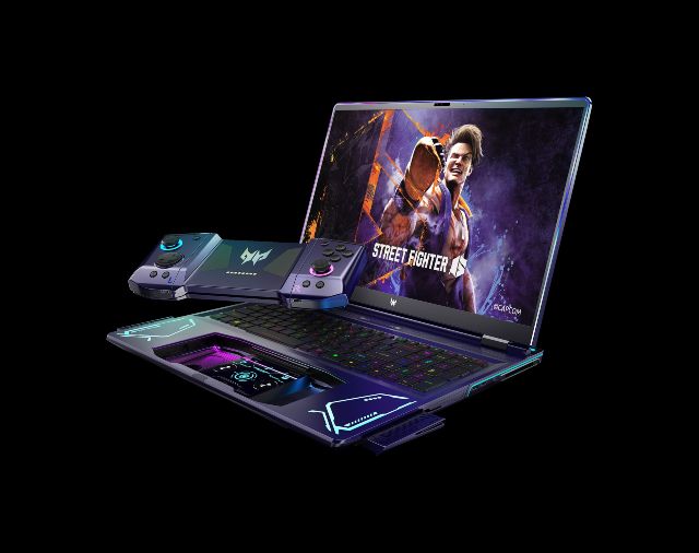 Innovador concepto de laptop gaming 