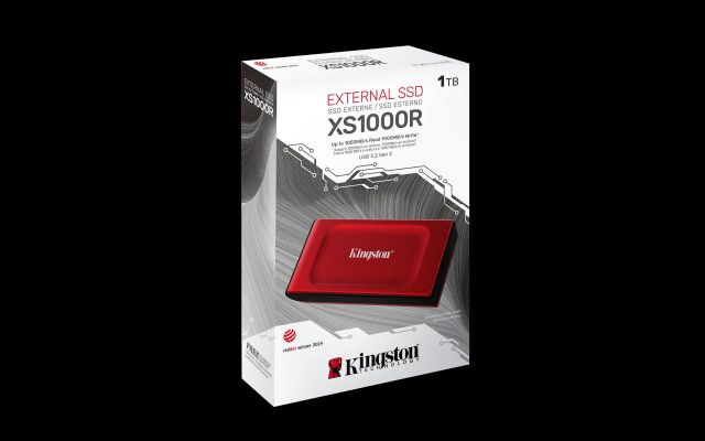 Kingston agrega el color rojo a su línea de unidades SSD externas