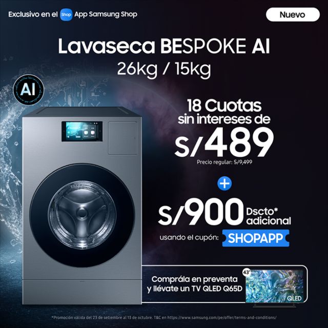 Inició la preventa de la nueva Lavaseca Bespoke AI de Samsung