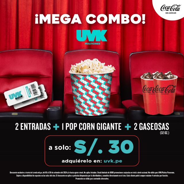 Plan para ir al cine de a 2 a un superprecio