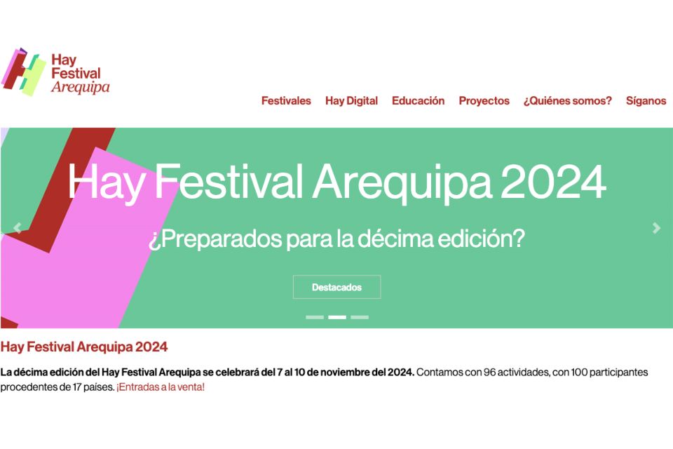 Economía y democracia en el Hay Festival Arequipa