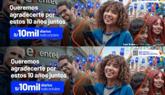 Entel celebra 10 años en el país y premiará a 31 ganadores con S/10 mil cada uno durante todo octubre