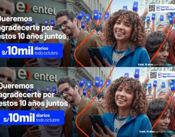 Entel celebra 10 años en el país y premiará a 31 ganadores con S/10 mil cada uno durante todo octubre