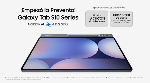 Samsung Perú anuncia el inicio de la preventa de la Galaxy Tab S10 Series y Galaxy Watch Ultra