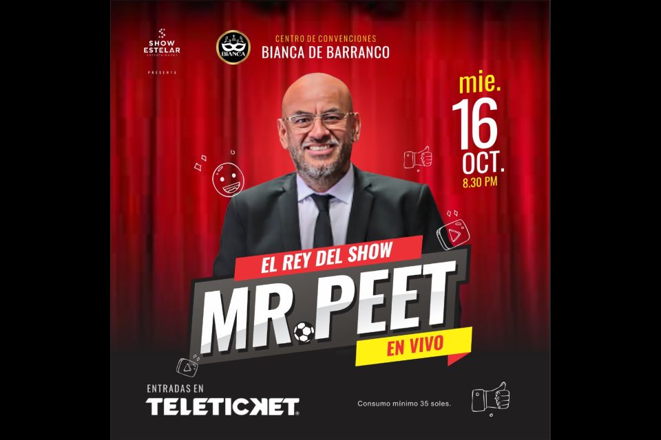 Mr. Peet debuta con su primer unipersonal