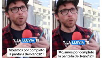 Youtuber desafía la pantalla de un celular