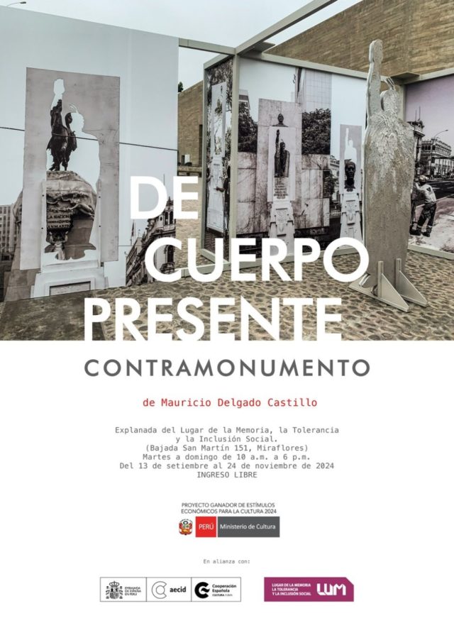 EXPOSICIÓN "DE CUERPO PRESENTE. CONTRAMONUMENTO", instalación de Mauricio Delgado Castillo