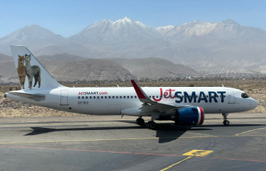 JETSMART PERÚ SE ACERCA A LOS 4 MILLONES DE PASAJEROS Y PRESENTA SU OCTAVO AVIÓN