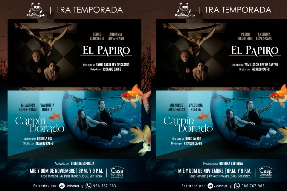 Paso de Gato presenta “El papiro” y “Carpín dorado”