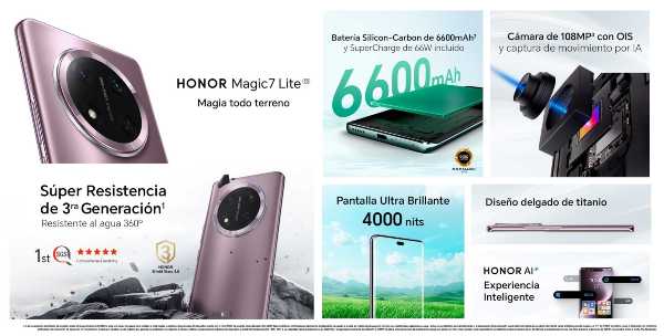 Llegó al Perú el HONOR Magic7 Lite