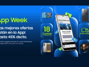 App Week de Samsung: hasta 45% de descuento