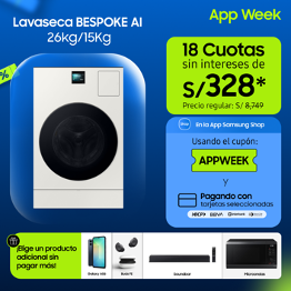 App Week de Samsung: Descubre las mejores ofertas de tecnología de hasta 45% de descuento