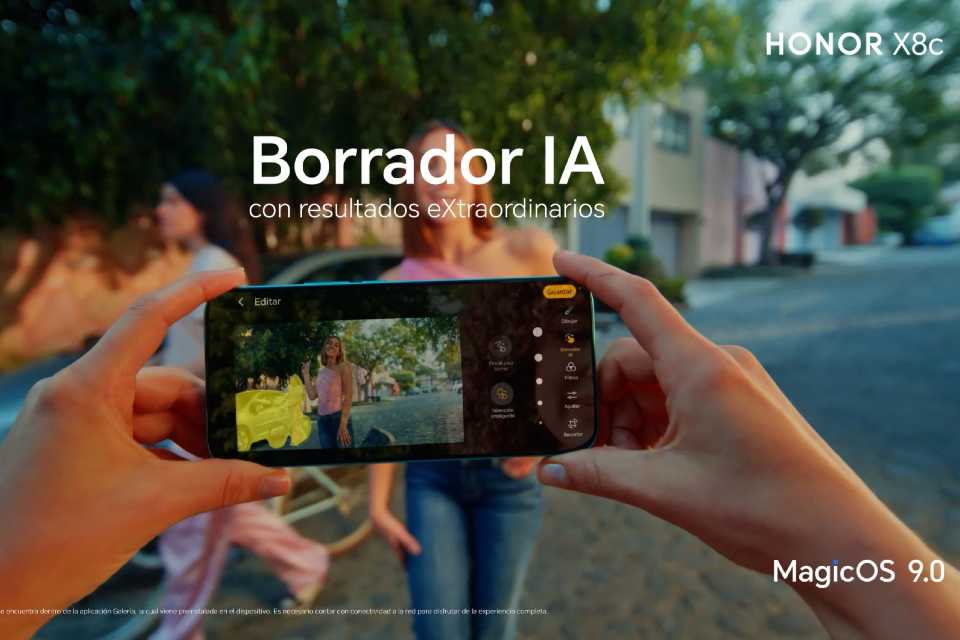 Borrador IA del HONOR X8c: Elimina los errores, no los recuerdos