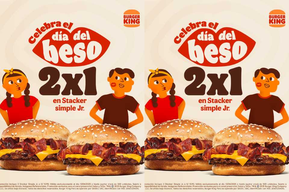 Burger King celebra el Día Internacional del Beso