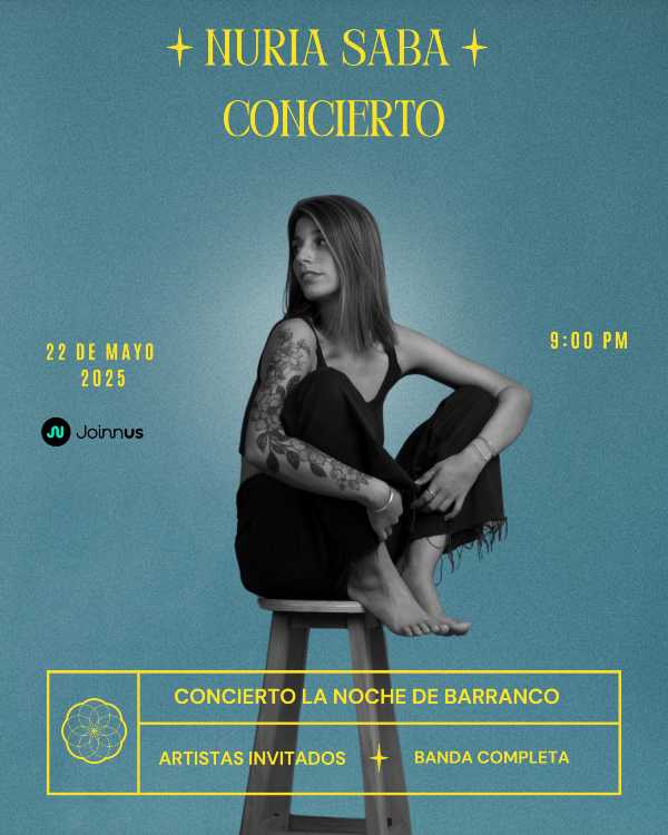 NURIA SABA regresa a LA NOCHE DE BARRANCO