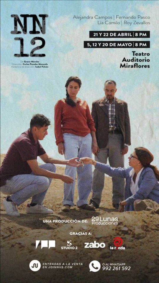 29 Lunas Producciones (@29lunasproducciones) presenta su próxima producción teatral “NN12”.