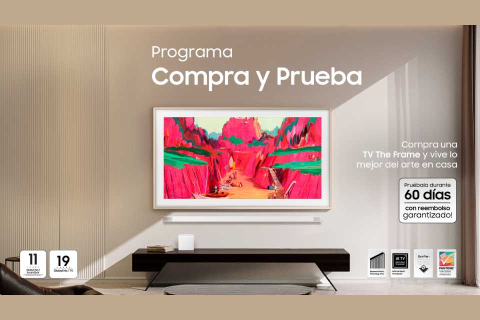 Samsung amplía programa “Compra & Prueba” con The Frame