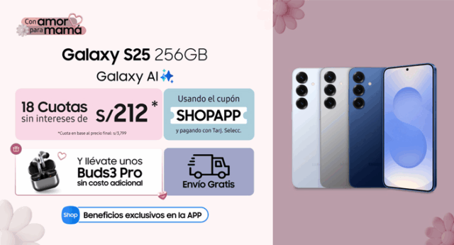 Día de las Madres en Samsung: ofertas exclusivas en la App para productos que optimizan el tiempo de Mamá