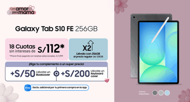 Día de las Madres en Samsung: ofertas exclusivas en la App para productos que optimizan el tiempo de Mamá