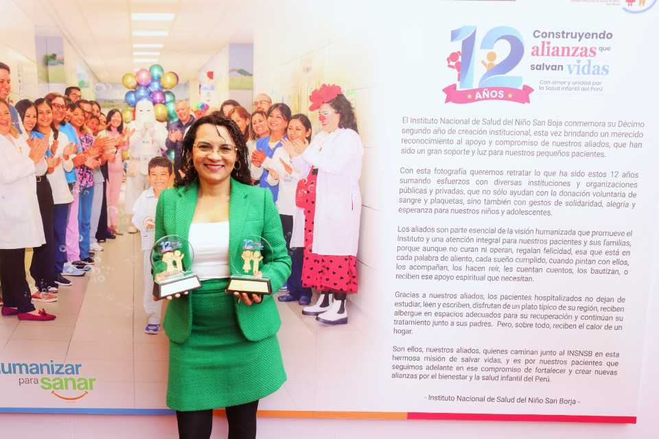IRTP recibe reconocimiento por su compromiso con la salud infantil