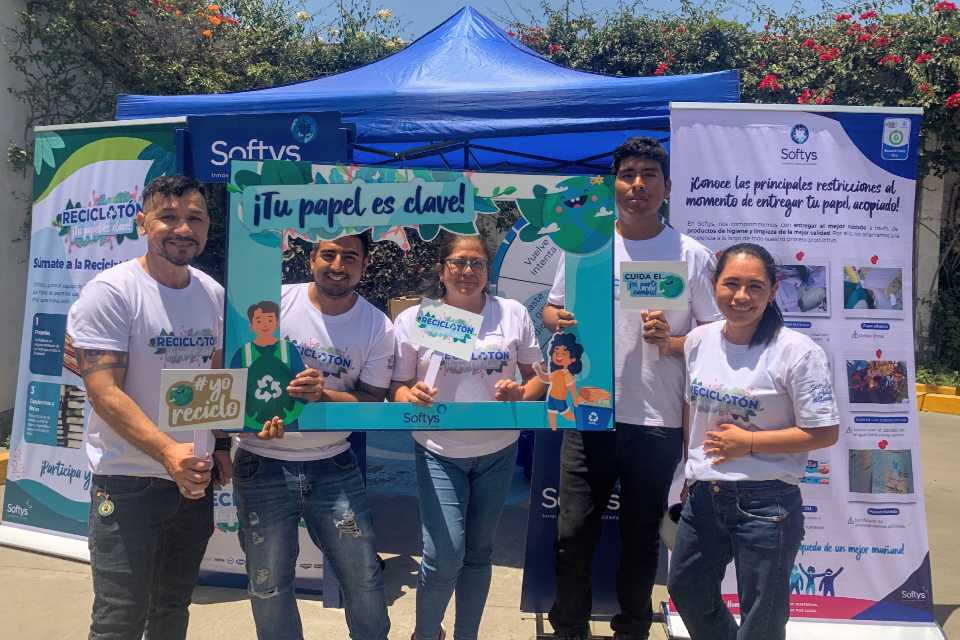 Toneladas de papel y cartón fueron reciclados por Softys Perú