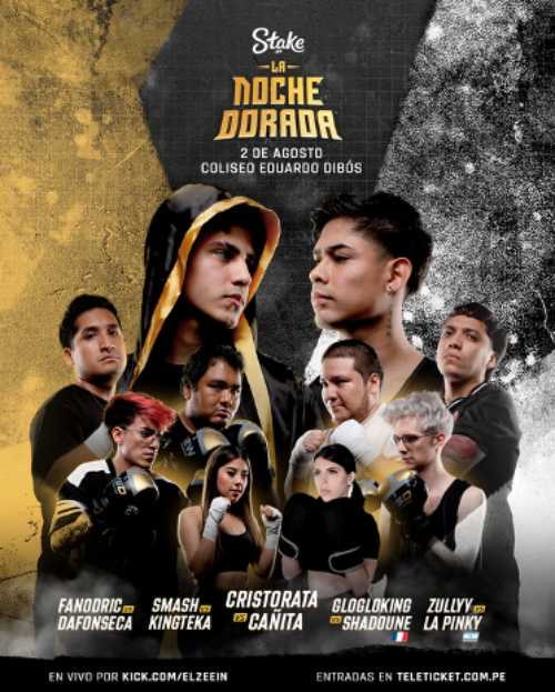 La Noche Dorada: streamers y KO’s
