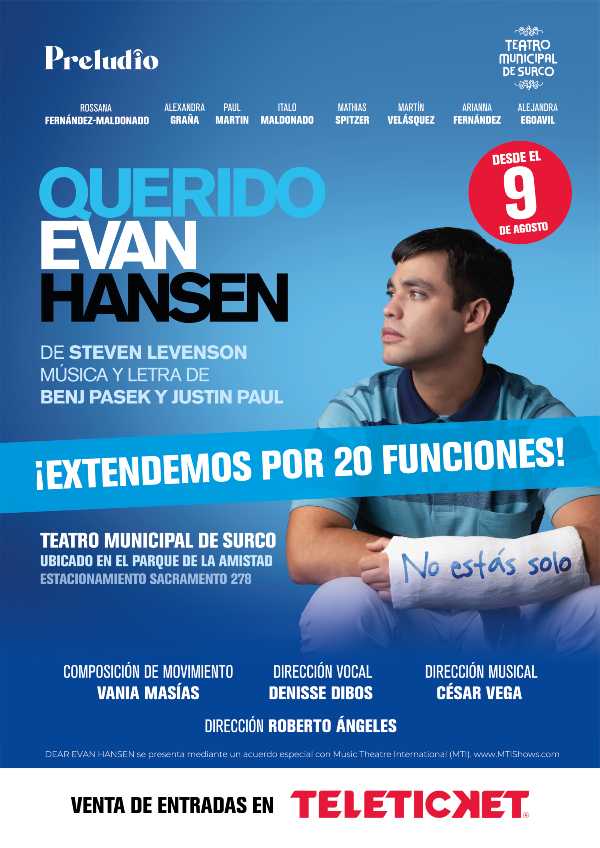 Vuelve QUERIDO EVAN HANSEN: El fenómeno teatral 