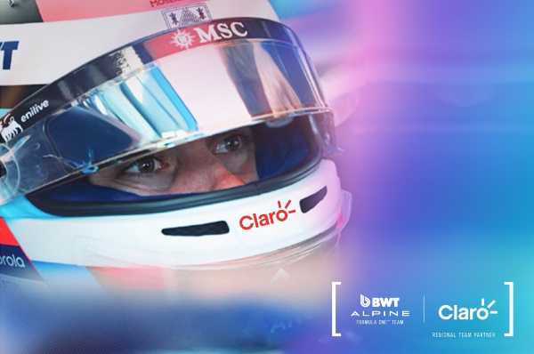 Franco Colapinto firmó alianza con Claro