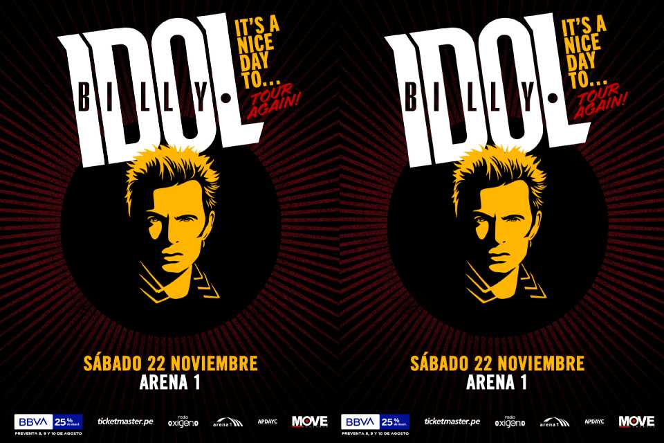 Billy Idol regresa a Perú: entradas en Ticketmaster