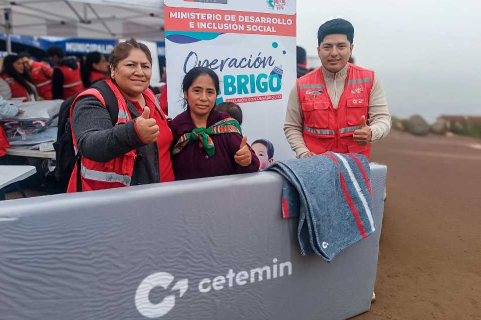 CETEMIN se une a la campaña Operación Abrigo