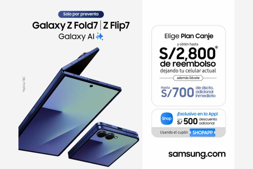Condiciones de compra de los plegables Samsung